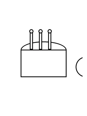 생일 케이크 흑백 도안